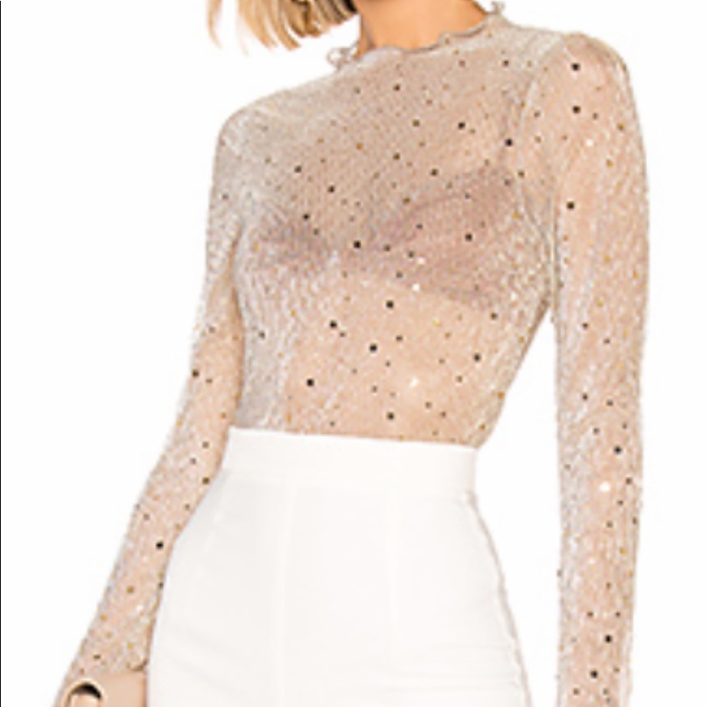 Gracie Sheer Star Top from Superdown